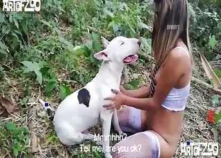 Hot lady enjoys intense outdoor fucking in the woods