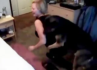 Dirty Owner Gets Intense Doggy Sex with Nice Puppy