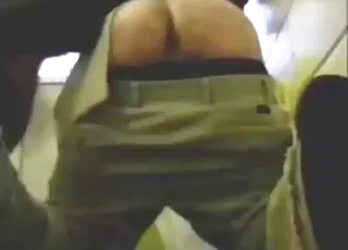 Guy pulls down pants for dog sex in kennel