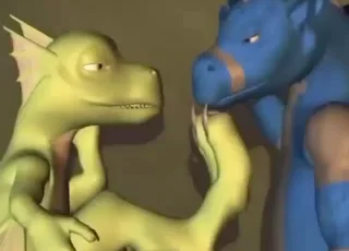 Scalie foot fetish clip with furry getting off