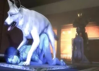 Cute 3D Dog Roughly Fucks Passionate Zoophile: Zoo Sex