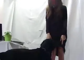 Black Doggy Style Zoo Sex with Passionate Stud